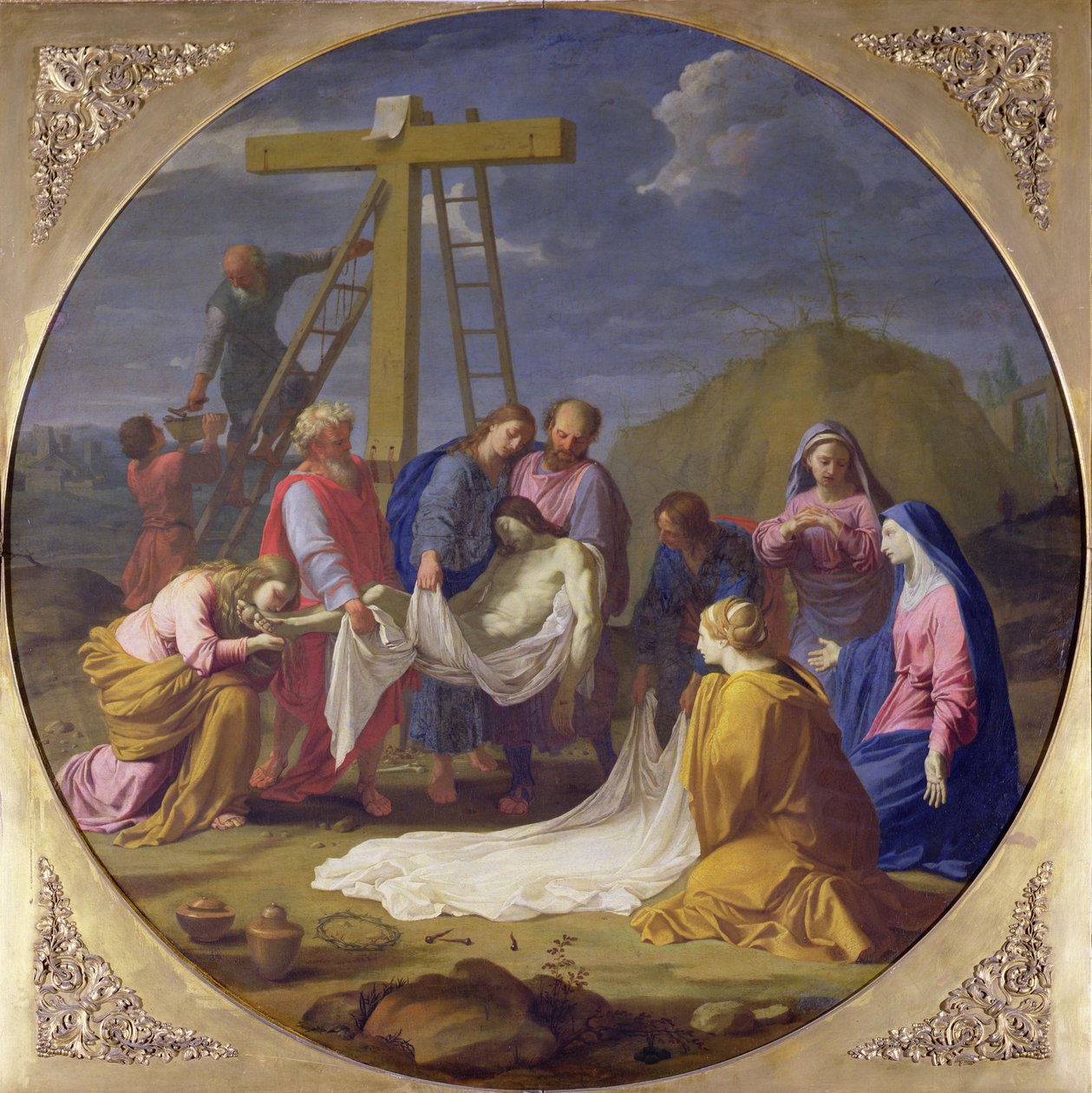 Nedstigning från korset, c.1651 av Eustache Le Sueur