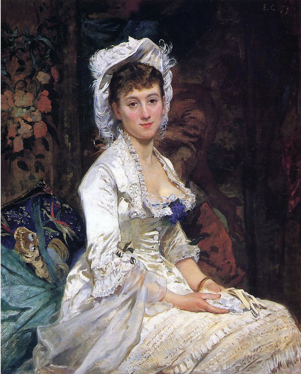 Kvinna i vitt, 1879 av Eva Gonzalès