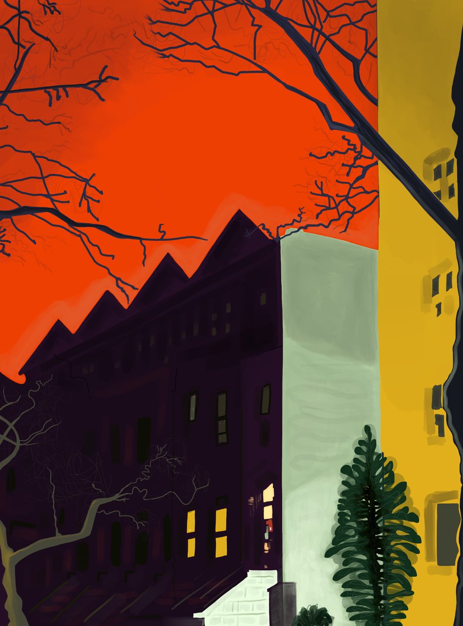 14th Street At 6.A.M., Brooklyn (digital konst) av Evan Sklar