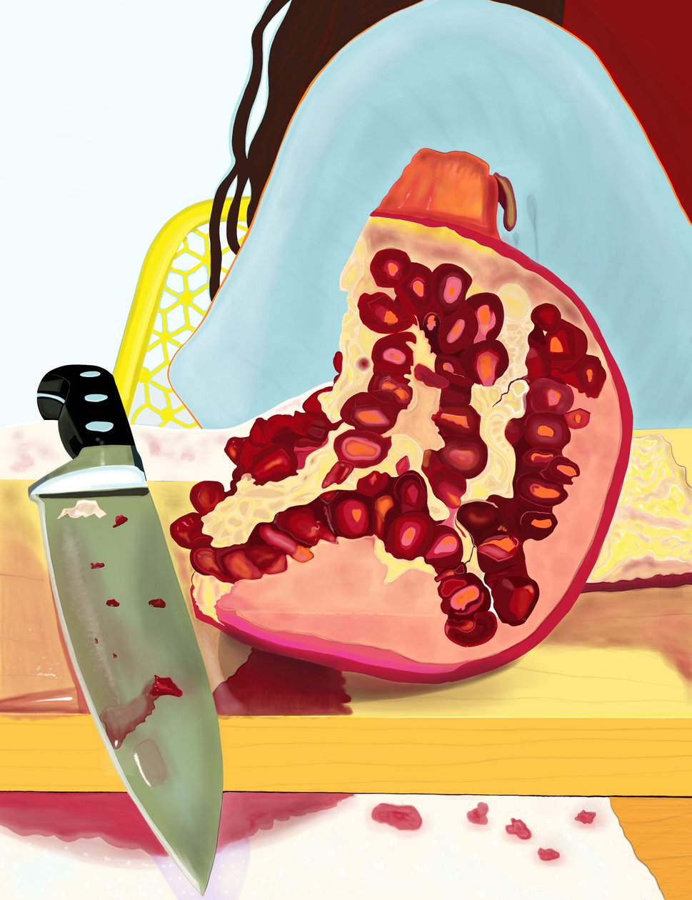 Pomegranate, Brooklyn (digital konst) av Evan Sklar
