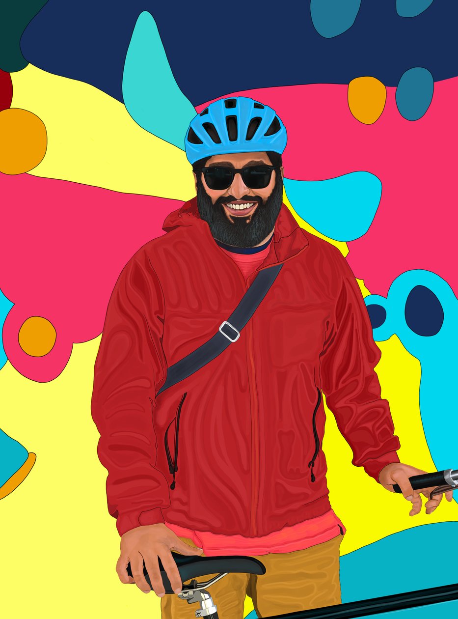 Rizwan ler (digital konst) av Evan Sklar
