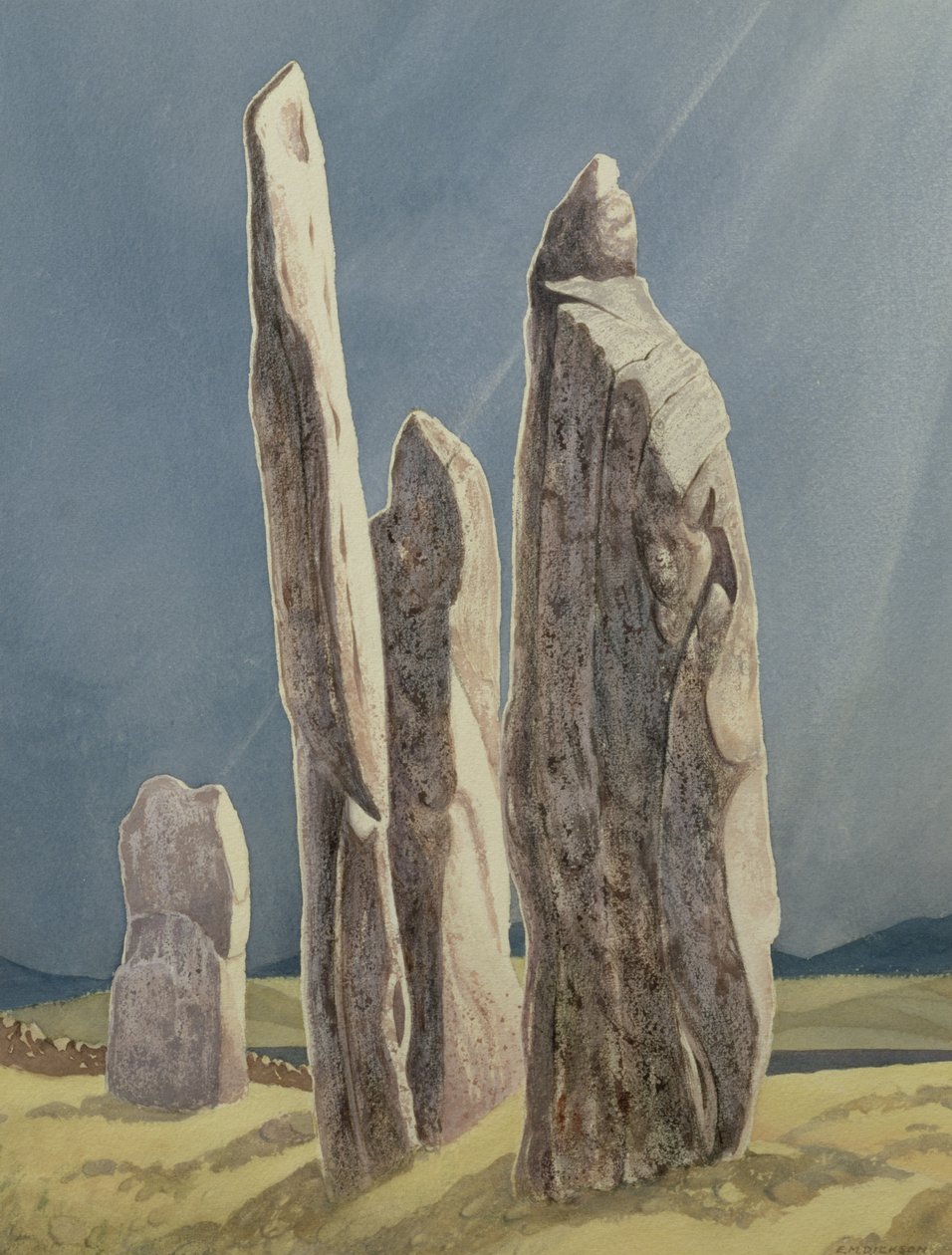 Höga stenar vid Callanish, Isle of Lewis av Evangeline Dickson