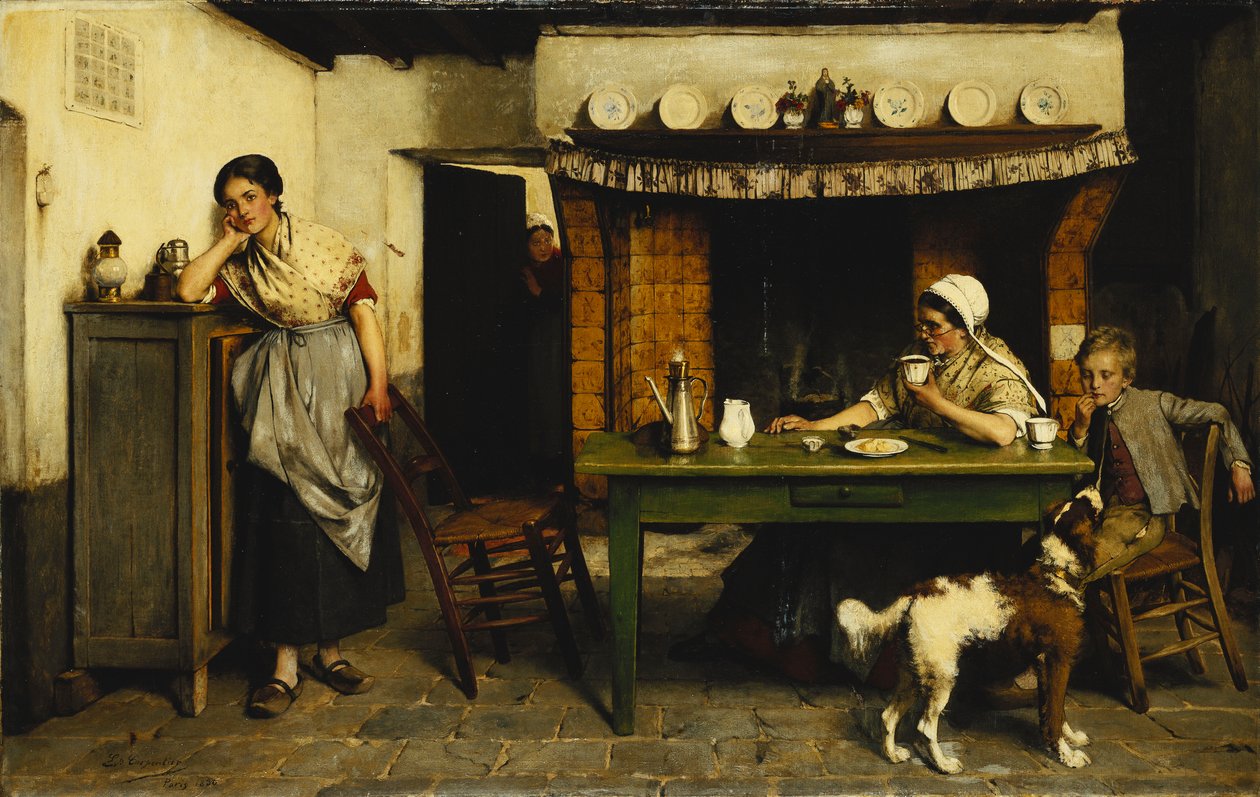 Kärlekens distraktion, 1880 av Evariste Carpentier