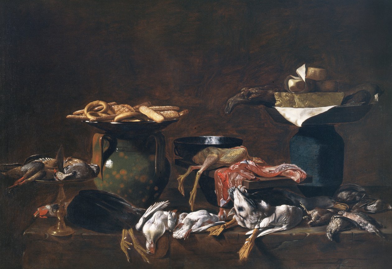 Köksstilleben av Evaristo Baschenis