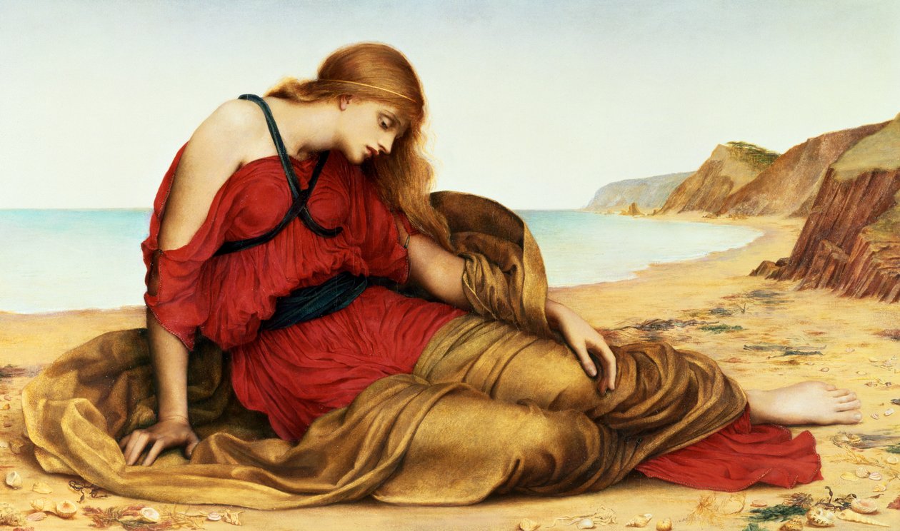 Ariadne i Naxos, 1877 av Evelyn De Morgan