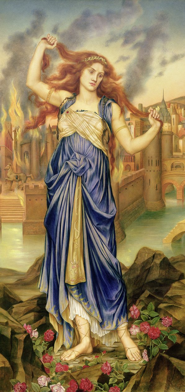 Cassandra, 1898 av Evelyn De Morgan