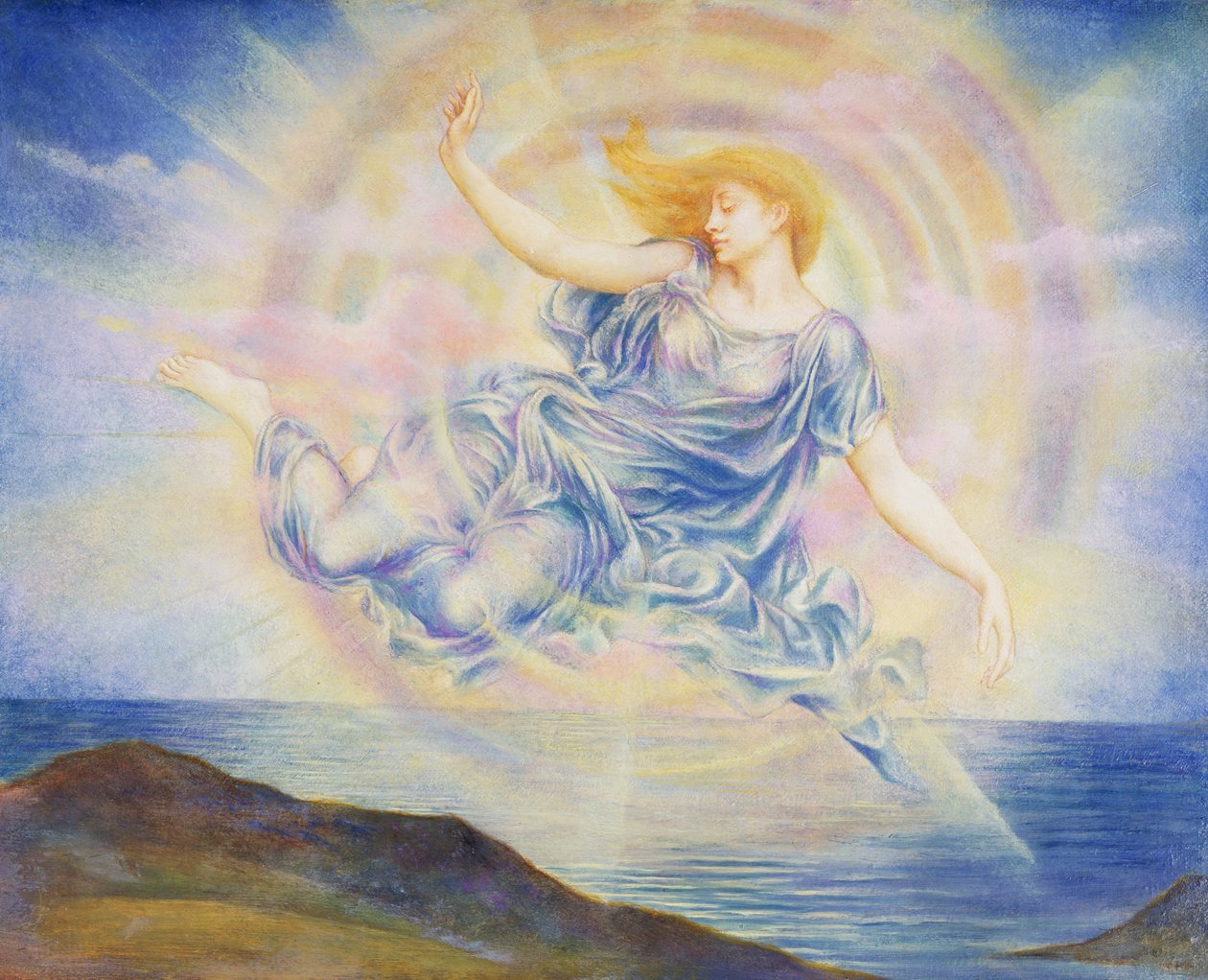 Aftonstjärna över havet av Evelyn De Morgan