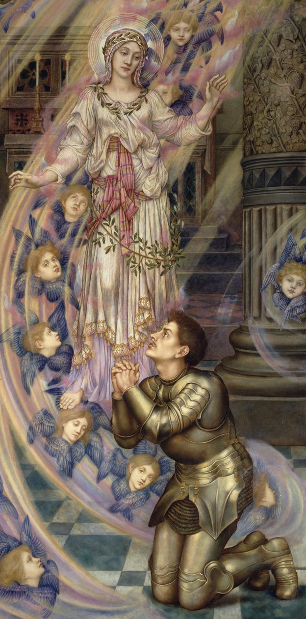 Vår Fru av Fred, 1907 av Evelyn De Morgan
