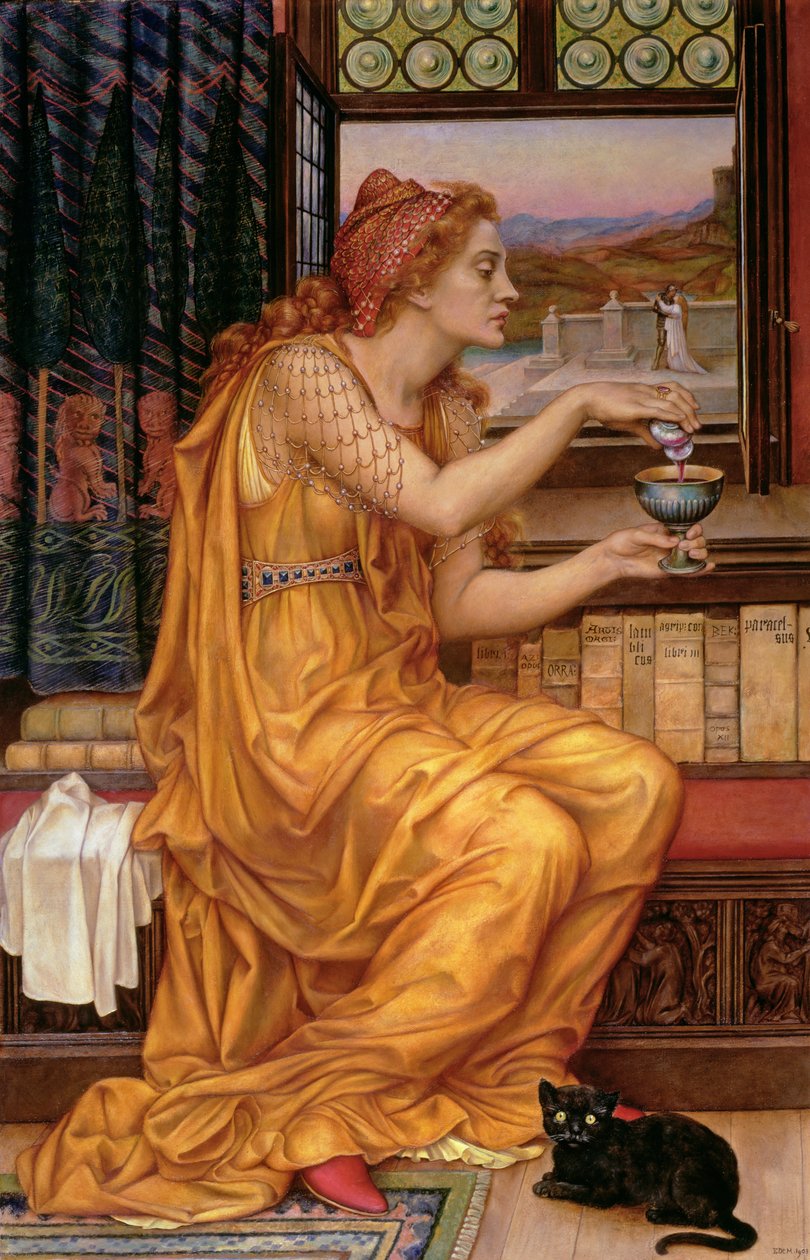 Kärleksdrycken, 1903 av Evelyn De Morgan
