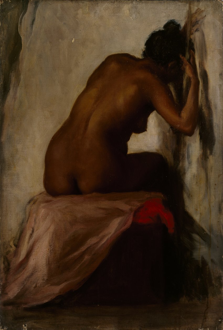 Kvinnlig figur sittande, ca 1898 [LDUCS-5186] av Evelyn Cheston