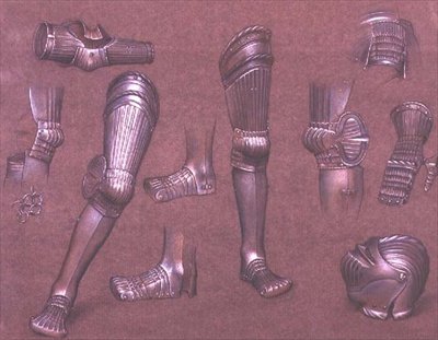 Study of Armour, No.1 (krita) av Evelyn De Morgan