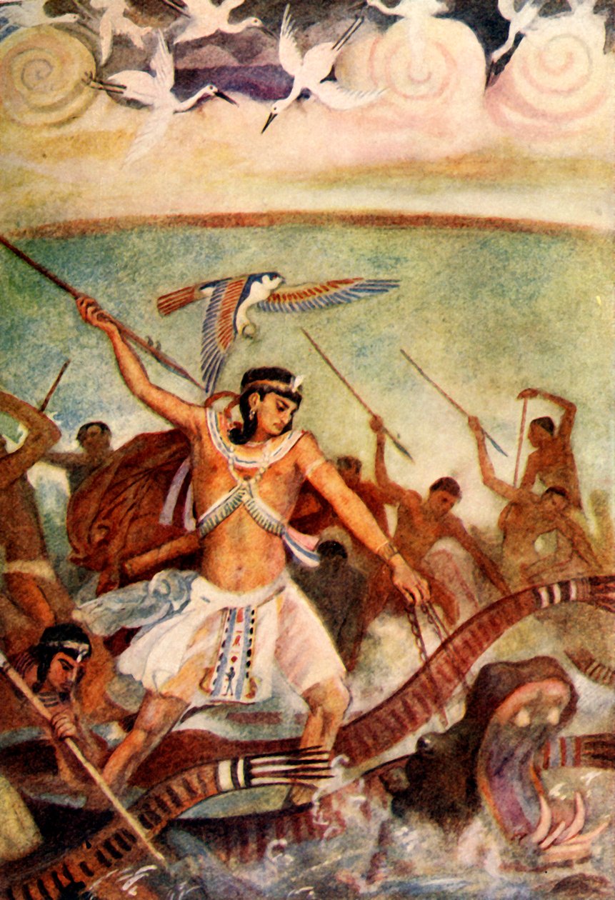 "Horus i strid", 1915. av Evelyn Paul