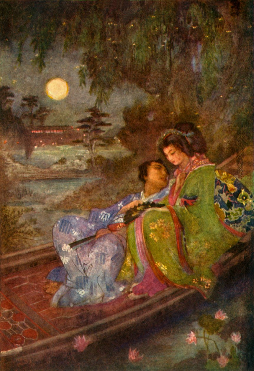 "The Lovers who exchanged Fans", 1912. av Evelyn Paul