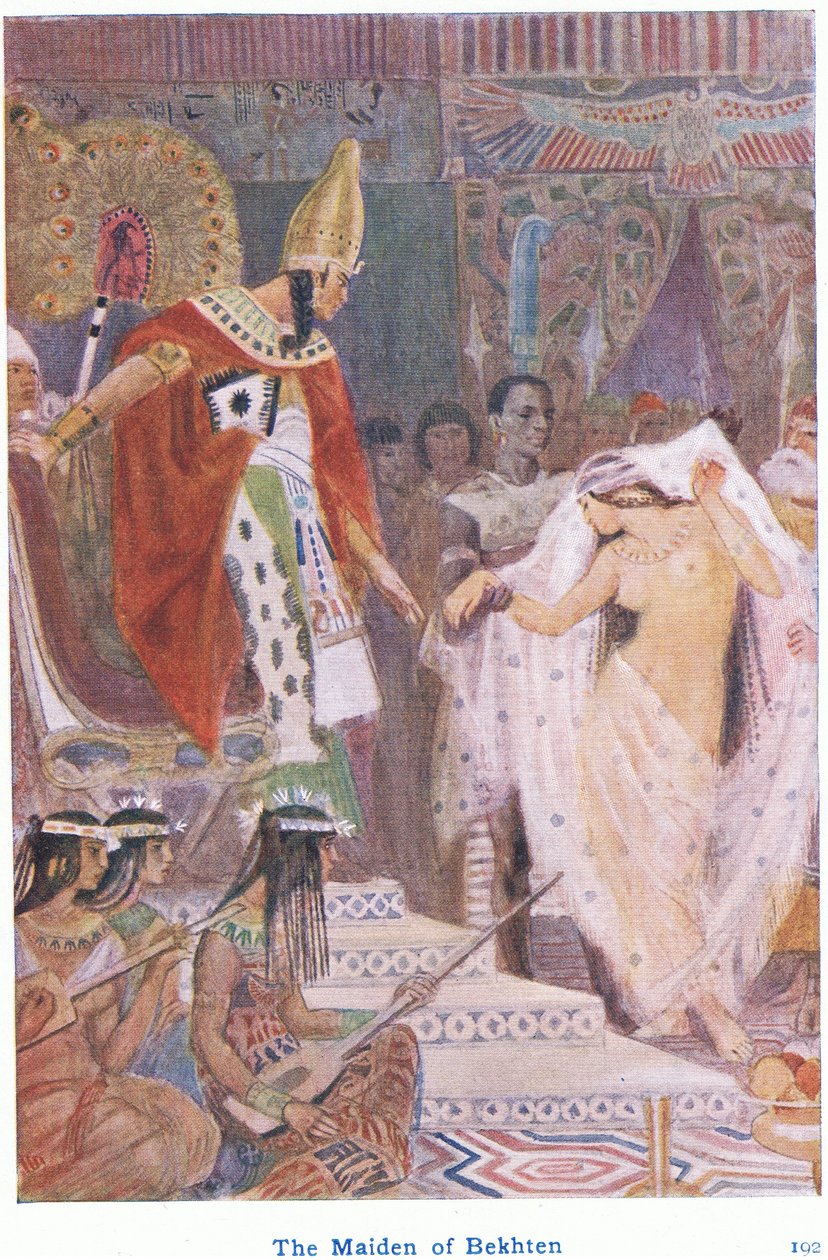 Jungfrun av Bekhten (färg litho) av Evelyn Paul
