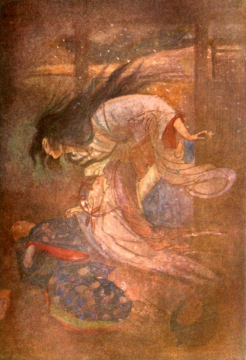 "Yuki-Onna, snöns dam", 1912. av Evelyn Paul