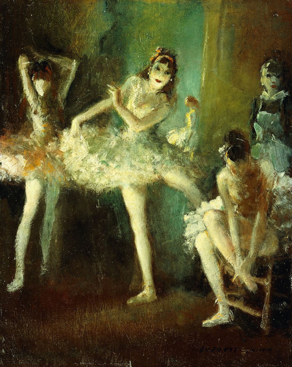 Balettflickor av Everett Shinn
