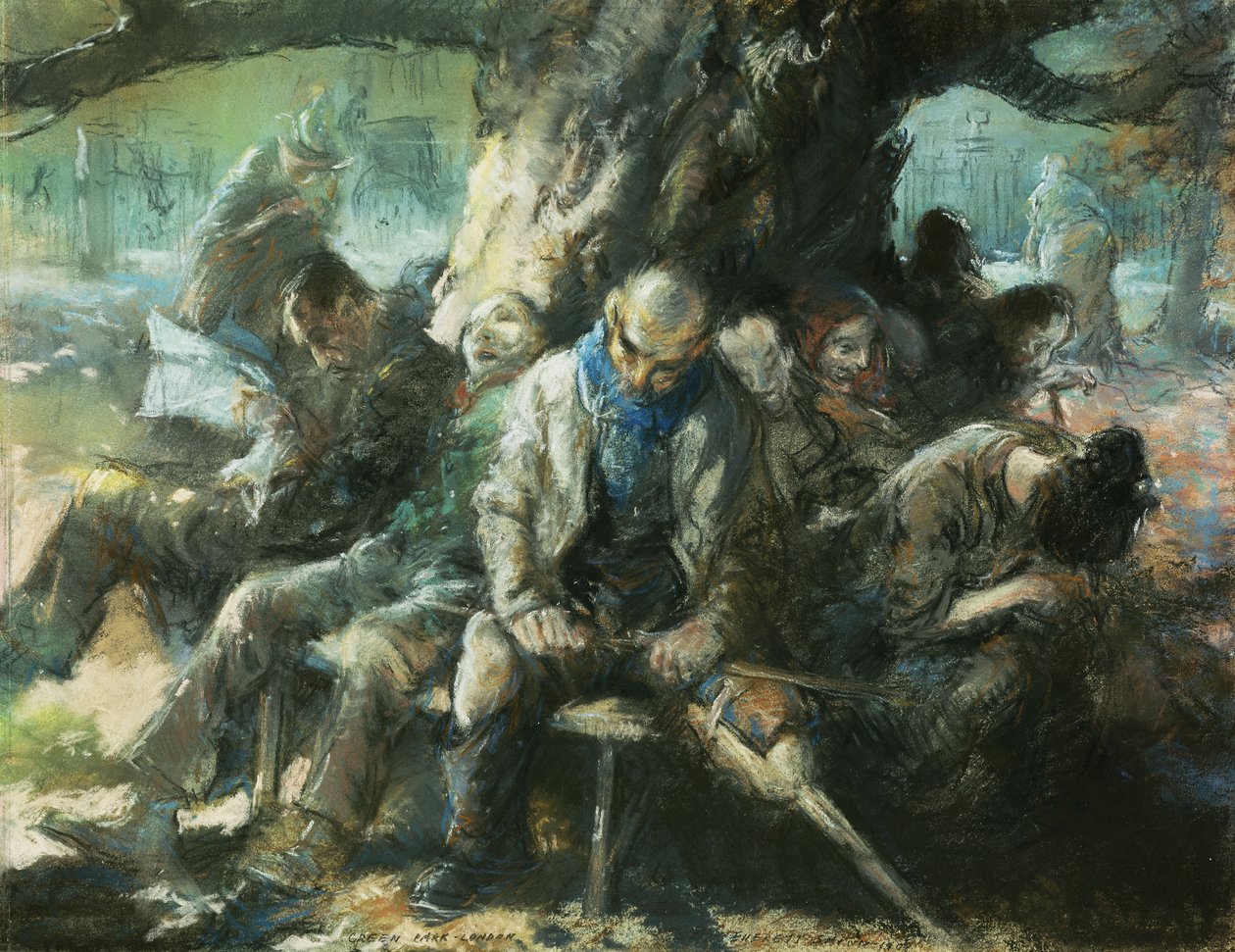 Green Park, London av Everett Shinn