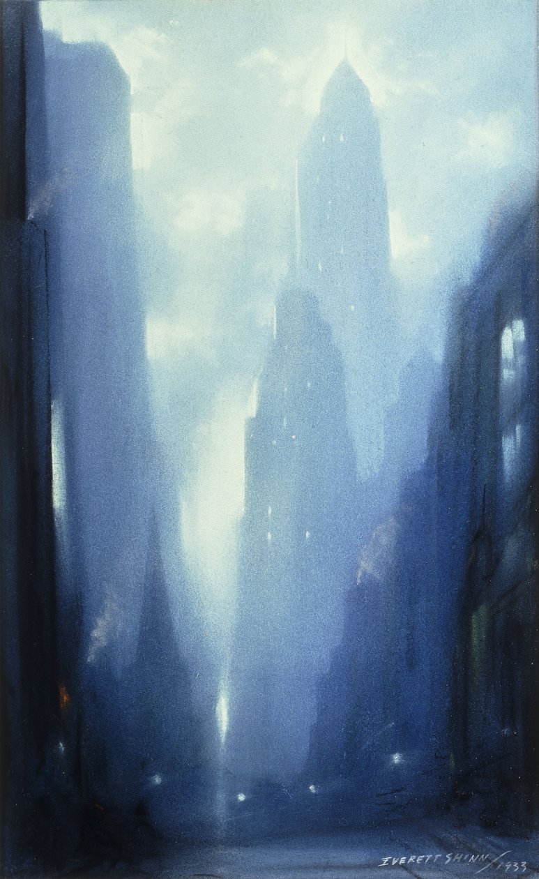 New York på natten av Everett Shinn