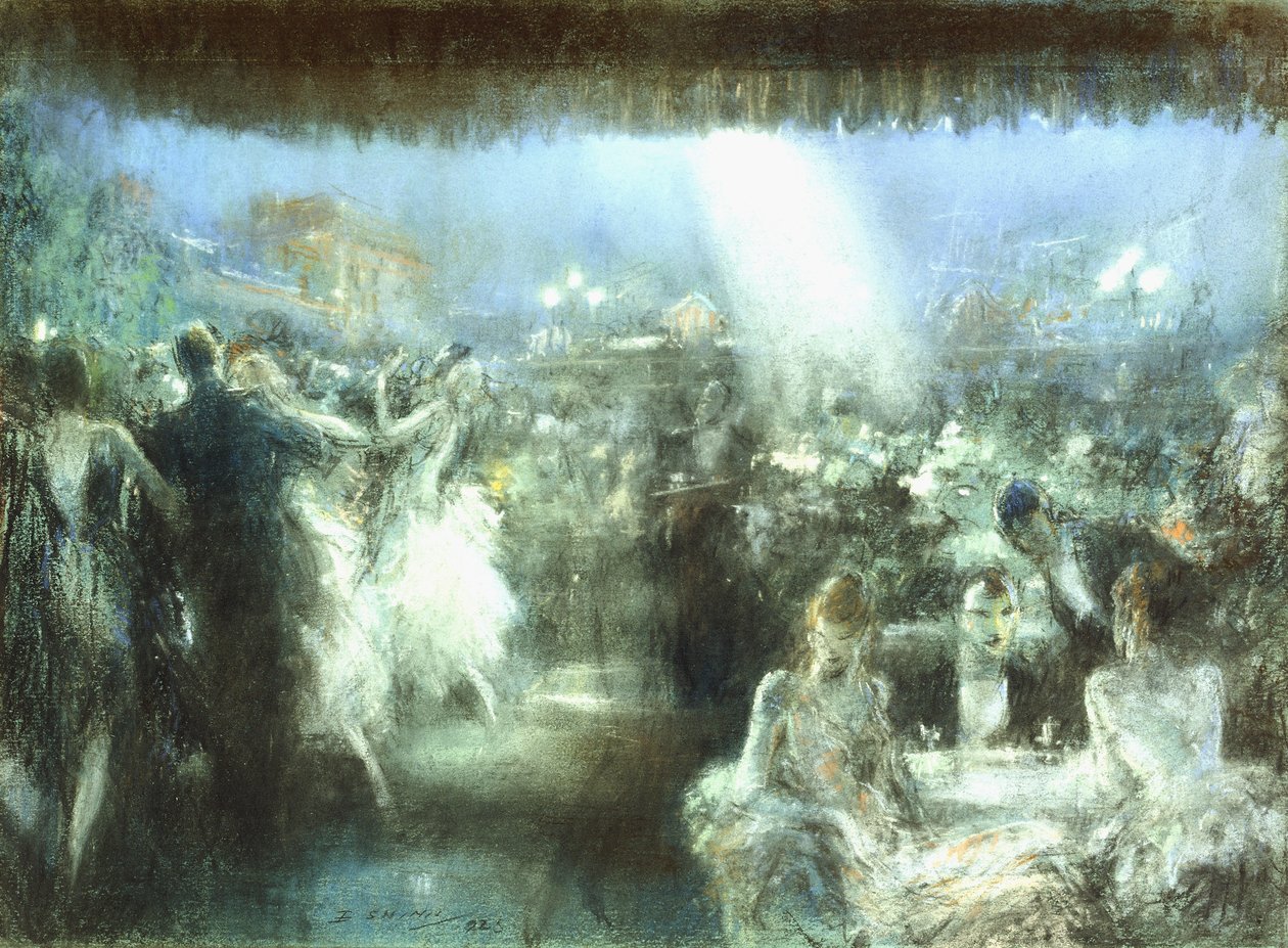 Café på taket av Everett Shinn