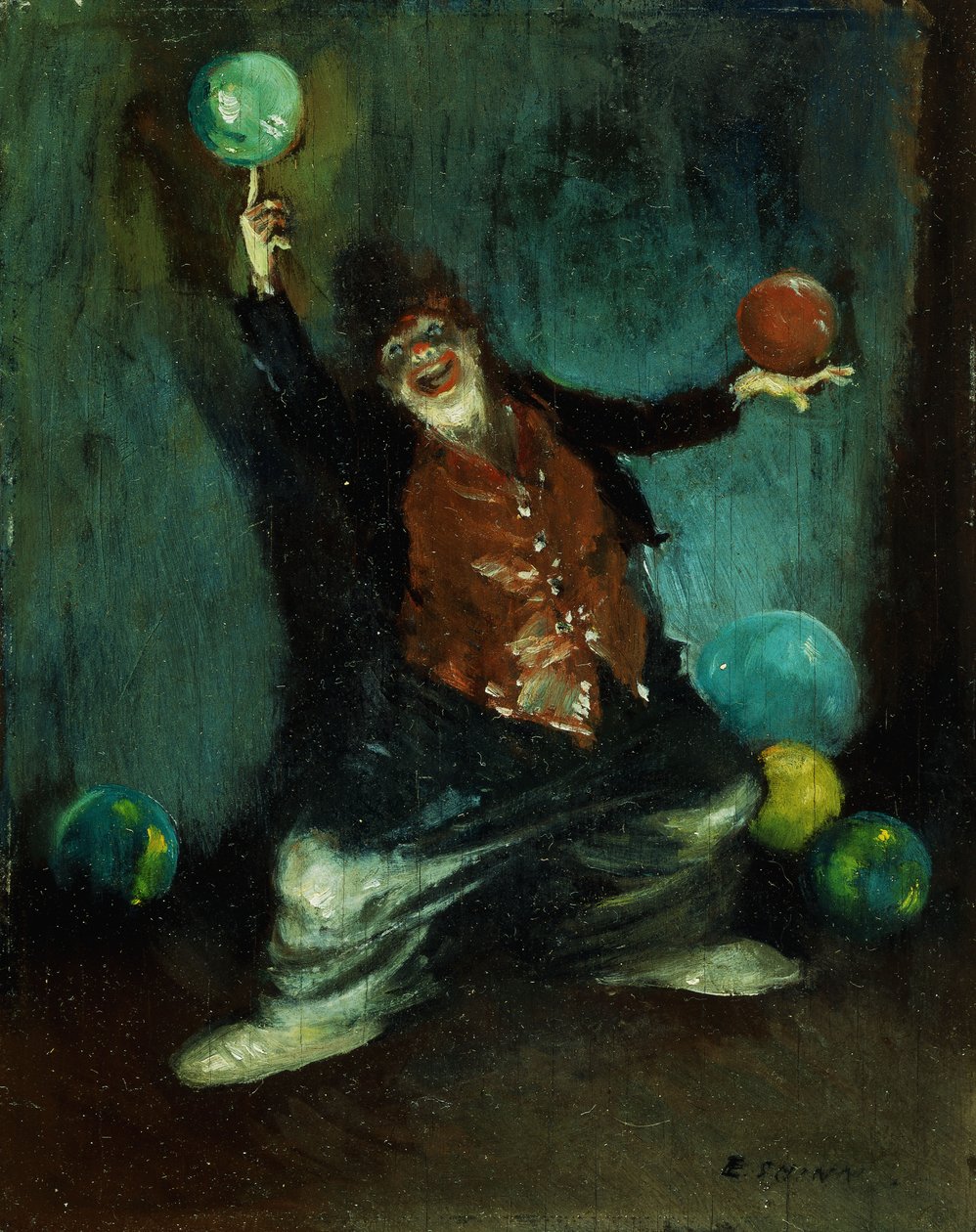 Den jonglerande clownen av Everett Shinn