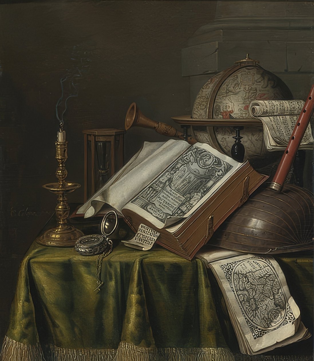 Vanitas stilleben av Evert Collier
