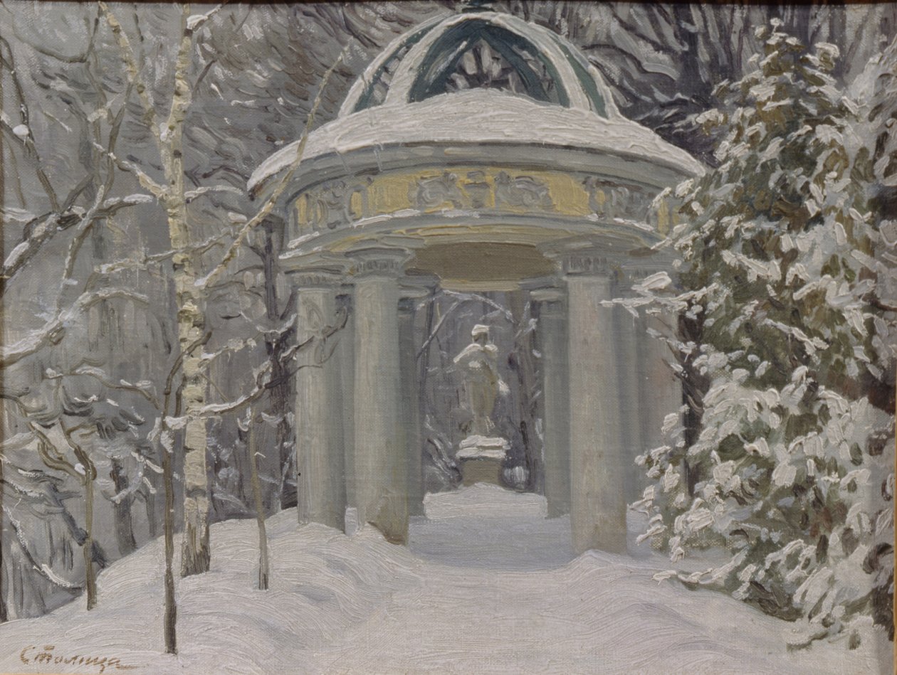 Gazebo på Naydenov Estate, 1923 av Evgeni Ivanovich Stolitsa