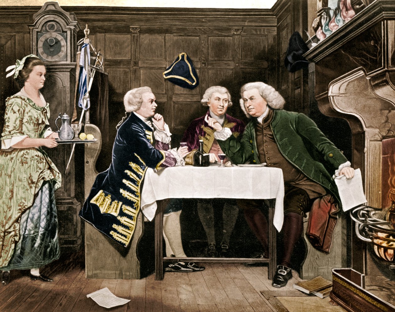 Dr Johnson, Goldsmith och Boswell, 1909 av Eyre Crowe