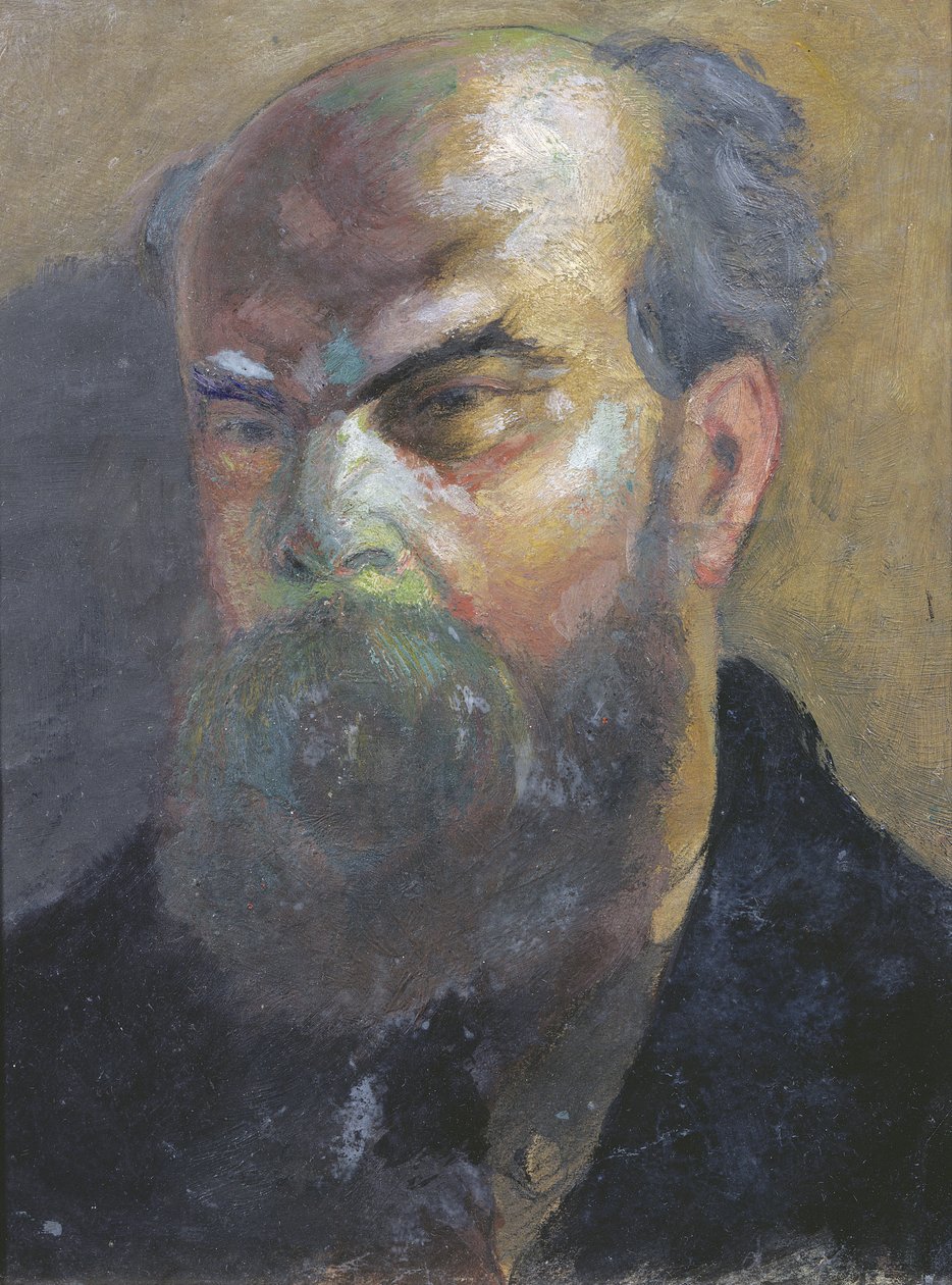 Porträtt av Paul Verlaine (1844-96) av F.A. Cazals