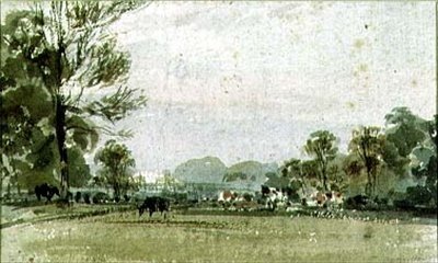 Utsikt över Hyde Park, 1800-talet av F.J. Collignon