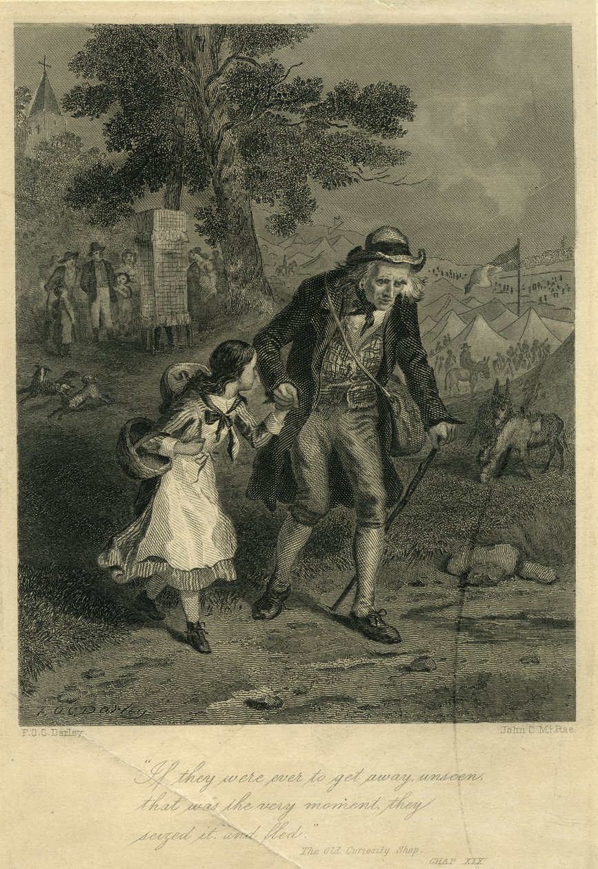 Old Curiosity Shop: Nell Trent och farfar av F.O.C. and McRae, C. John Darley