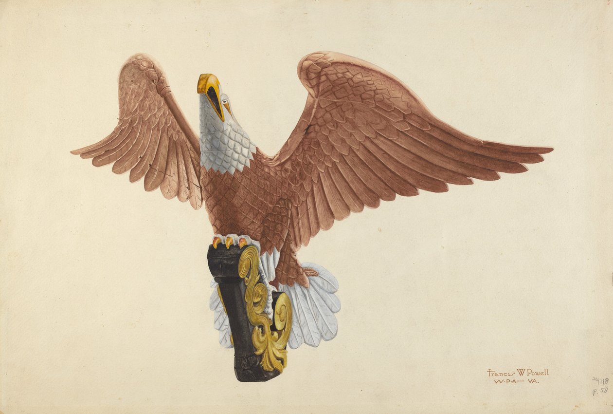 Örn galjonsfigur av F.W. Powell