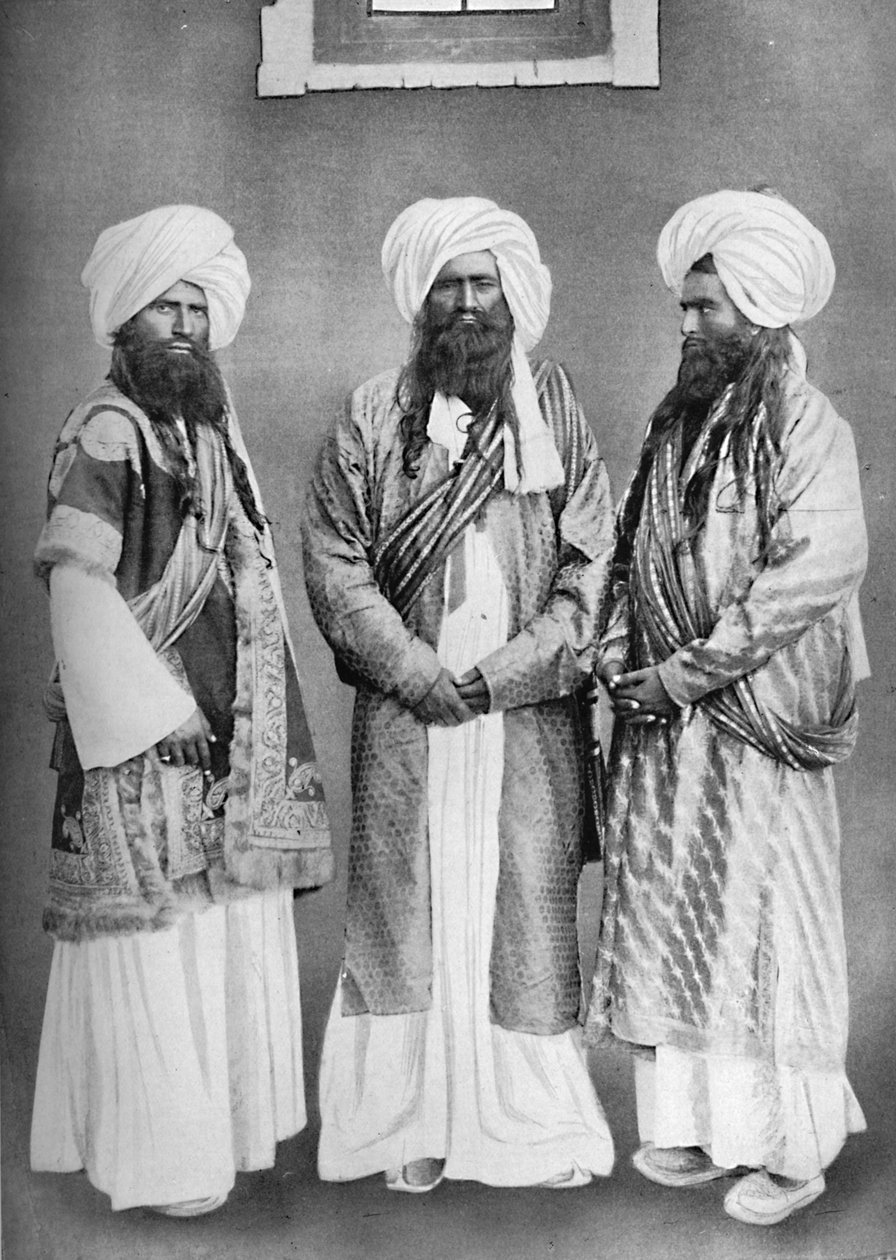 Tre Balochi-hövdingar, 1902 av F. Bremner