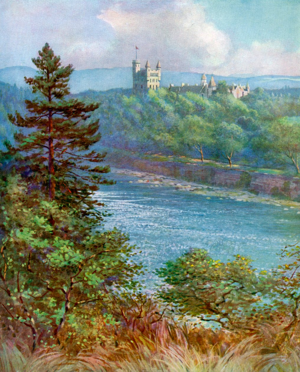 Balmoral Castle, Aberdeenshire, Skottland, 1924-1926. av F. C. Varley