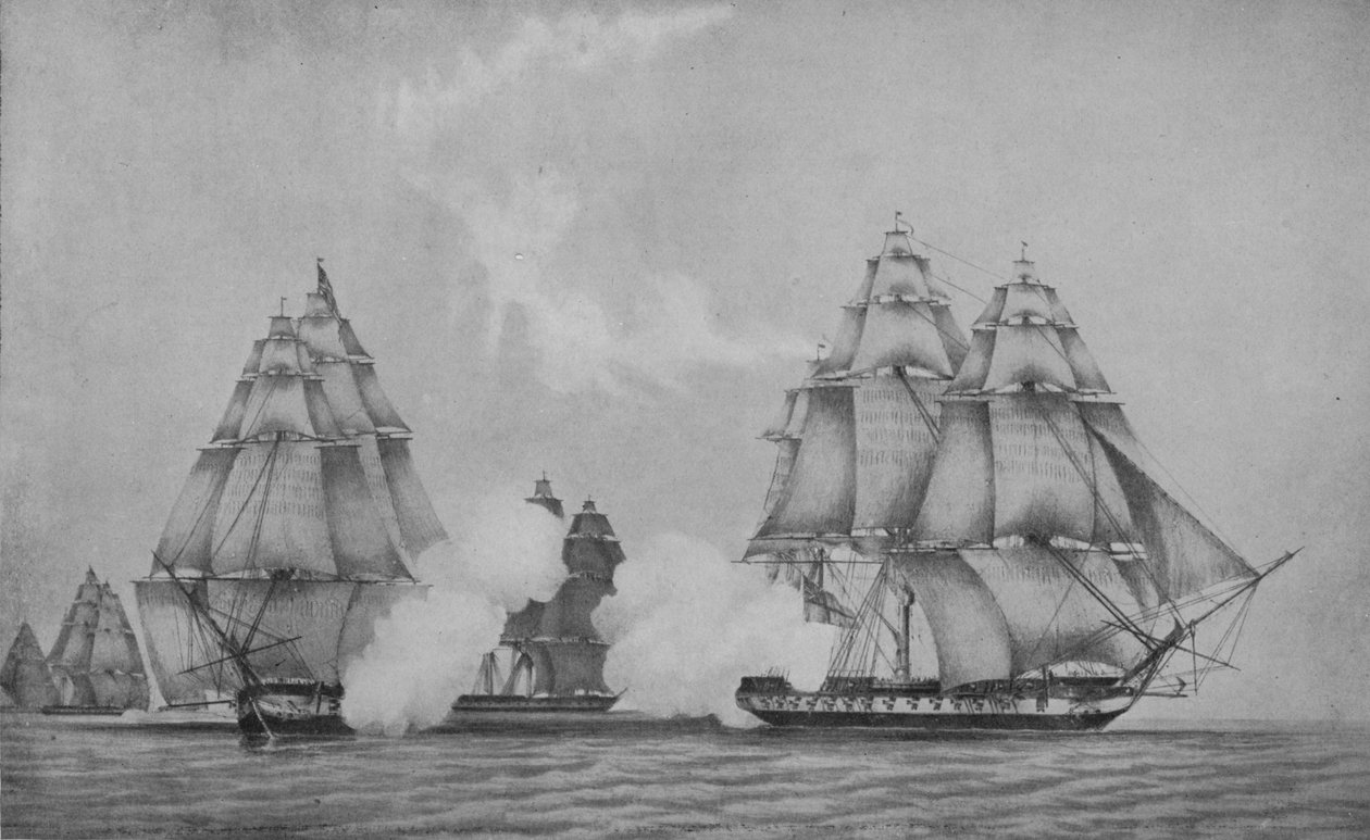 The Escape of the Belvedera, c1813 av F. Edwards