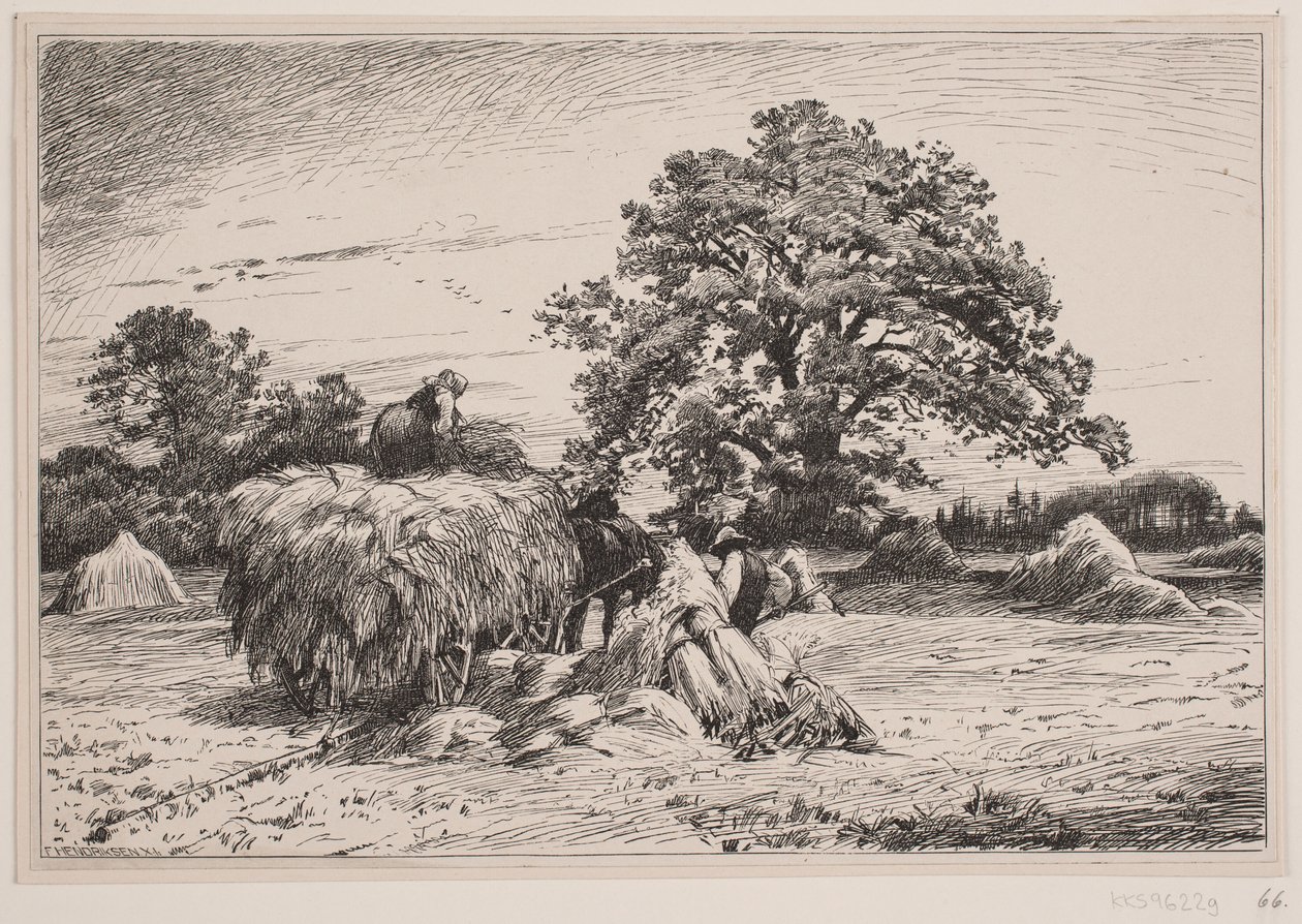Höstlandskap av F. Hendriksen