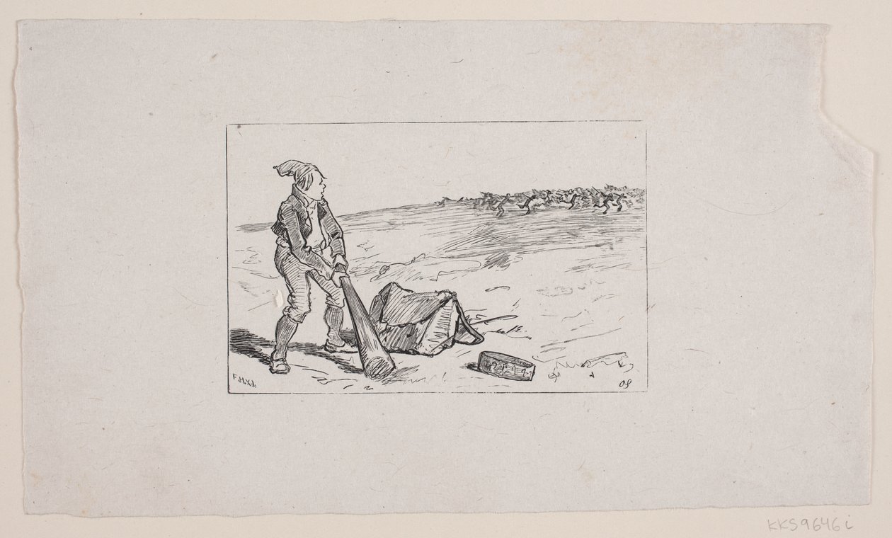 Illustration för äventyr av F. Hendriksen