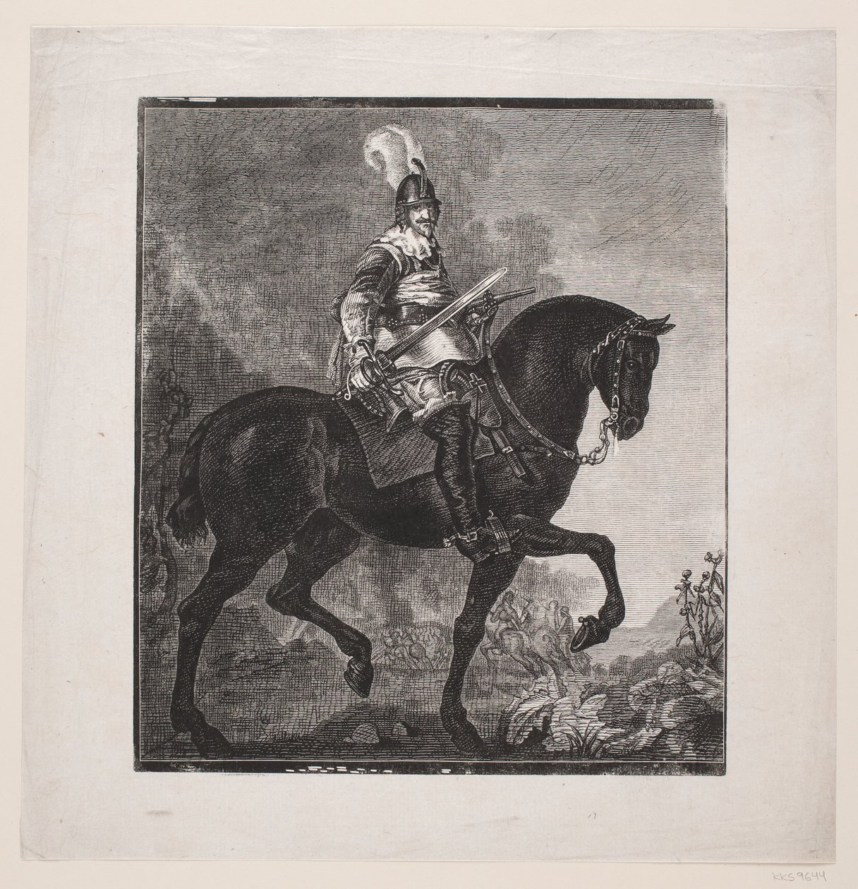 Karel van Mander: Christian IV till häst av F. Hendriksen