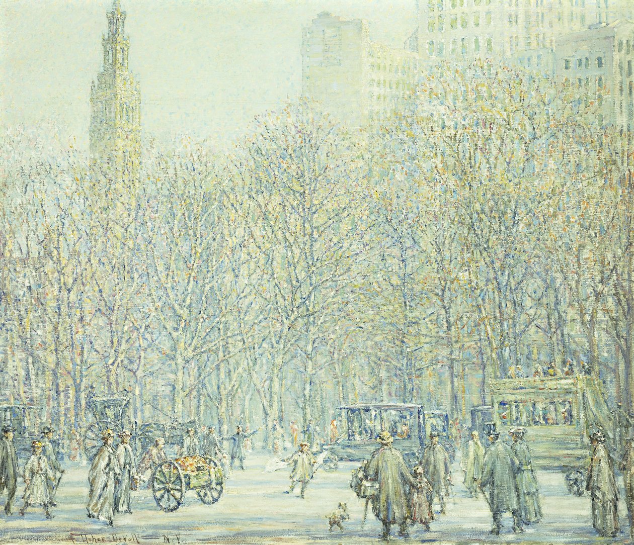 Vinter i New York av F. Usher de Voll
