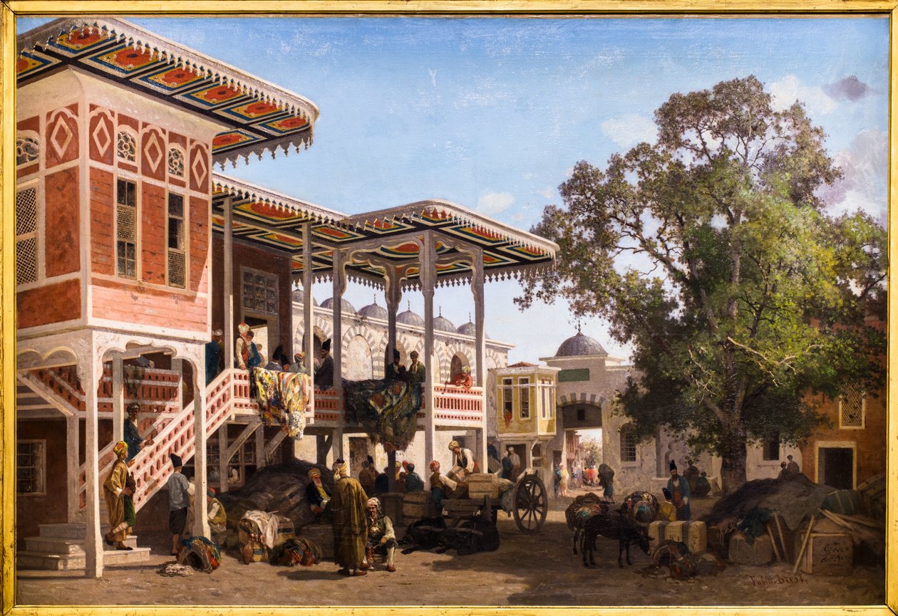 Caravanserai innergård i Trebizond av Fabius Brest