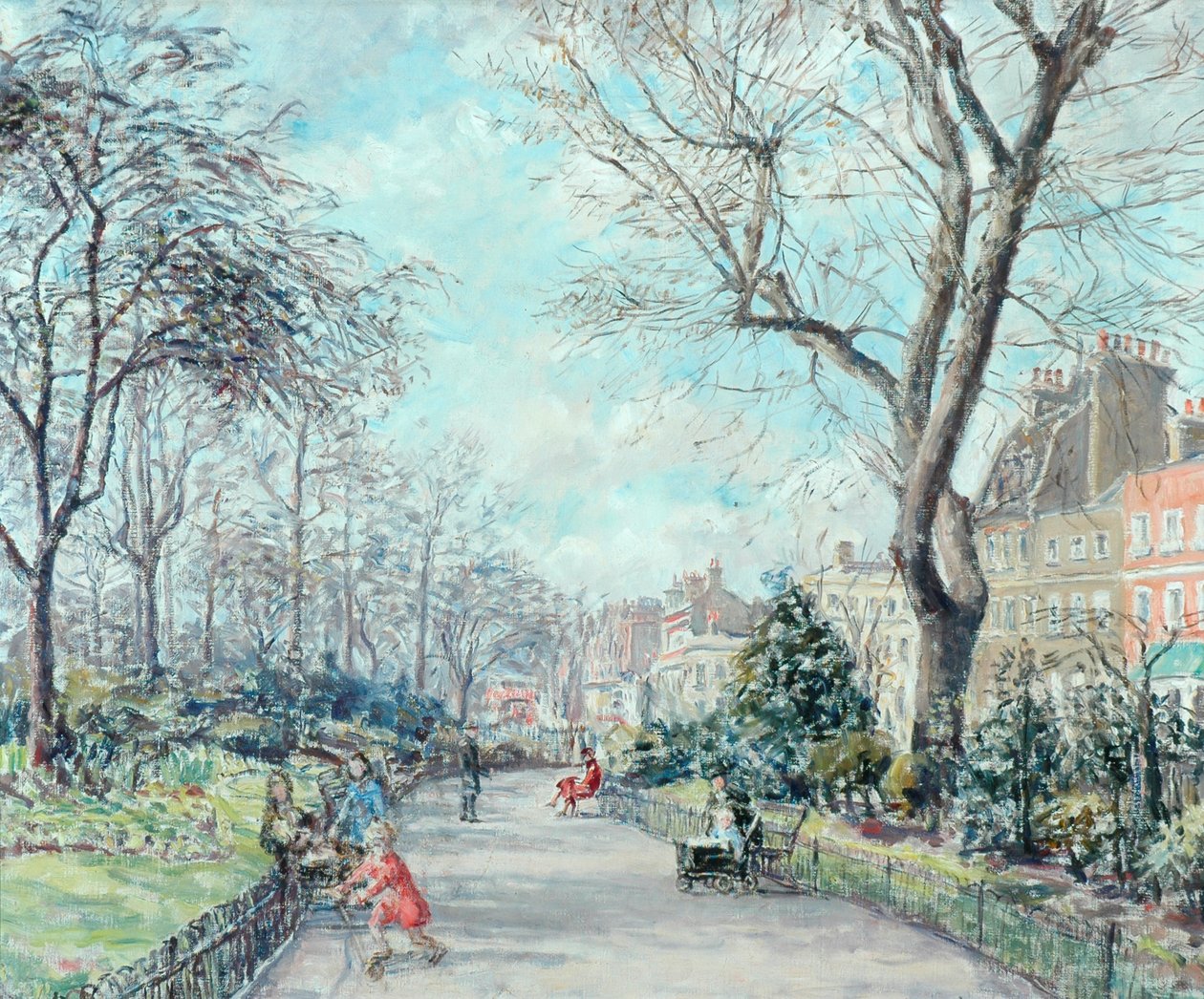 Cheyne Walk Gardens, ca 1938 av Fairlie Harmar