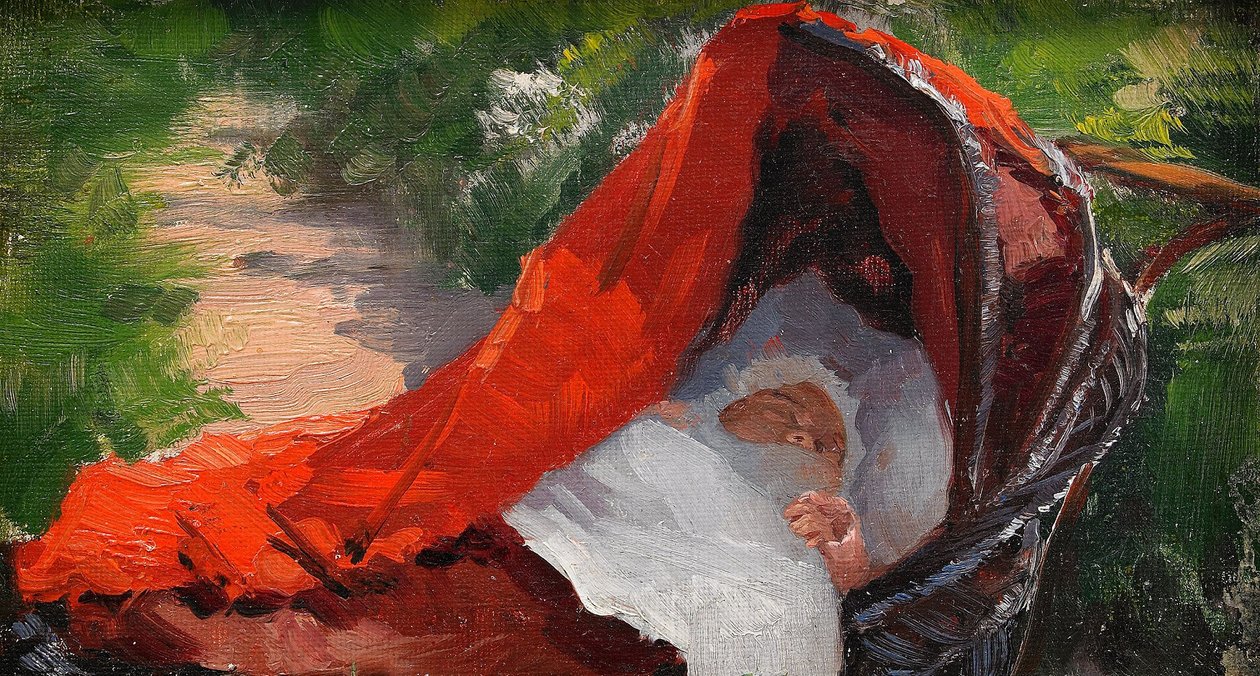  Sov sa sott - baby i barnvagn av Fanny Brate