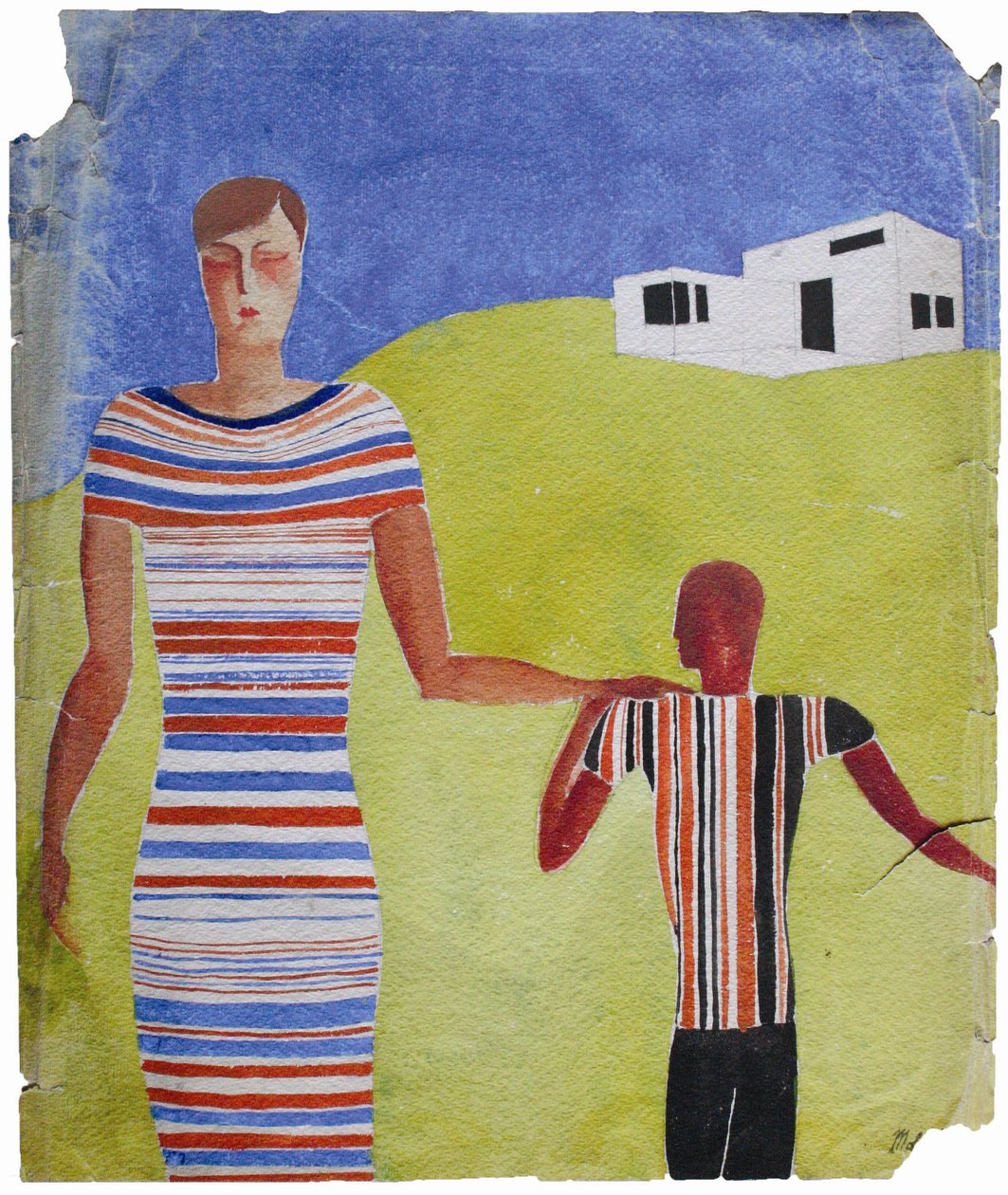 Two figures av Farkas Molnar