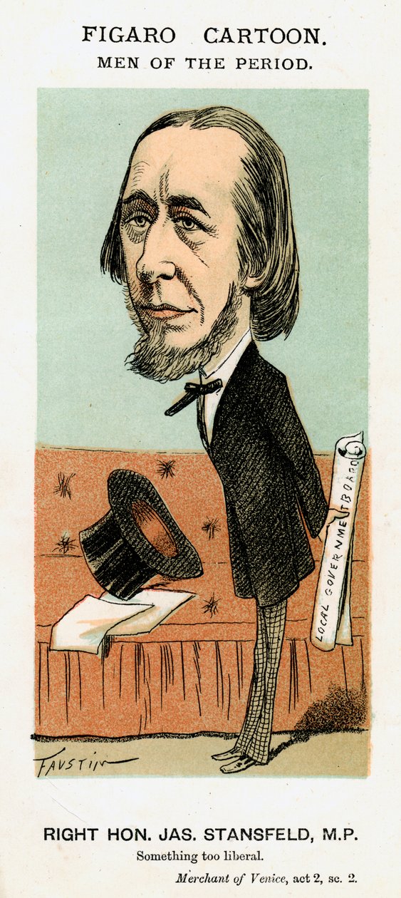 James Stansfeld, brittisk politiker, c1871-1874. av Faustin