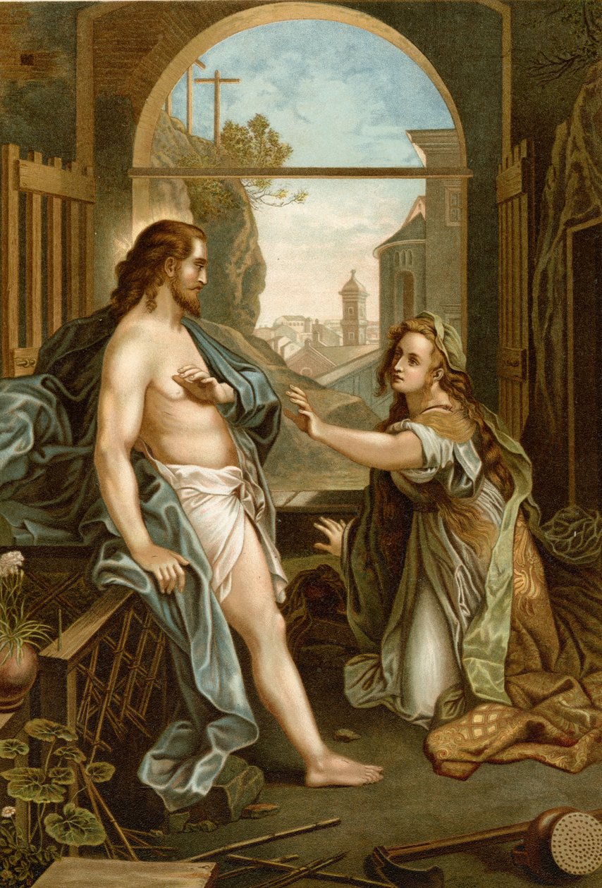 Jesus visar sig för Maria av Federico Fiori after Barocci or Baroccio