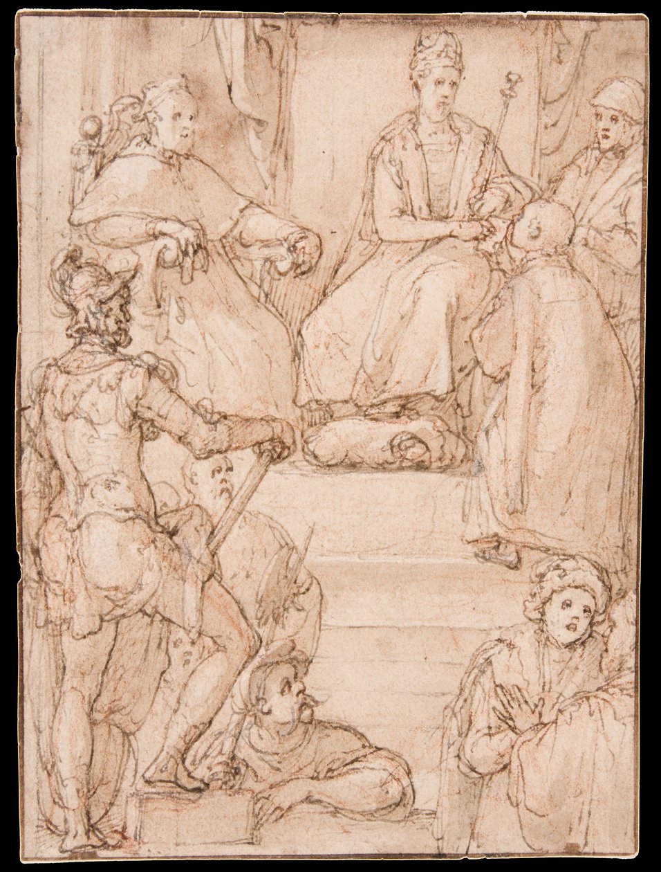 Monarch Receiving an Emissary av Federico Zuccaro