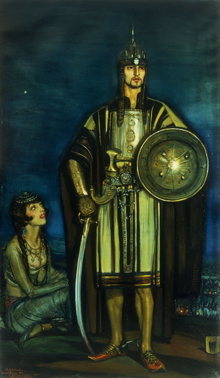 Rudolph Valentino i Black Falcon av Federico Armando Beltran Masses