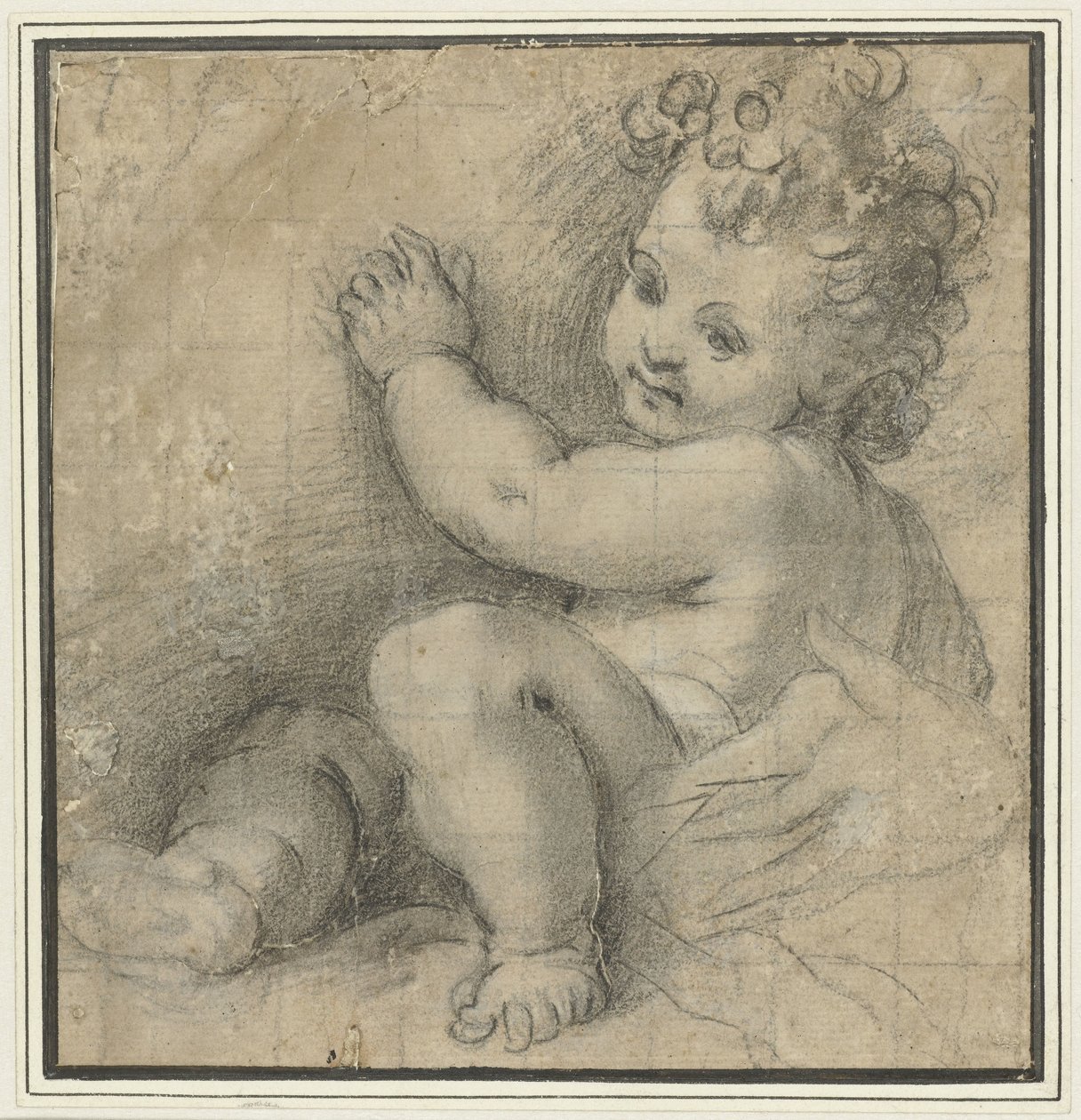 Kristusbarn med Marias hand av Federico Barocci