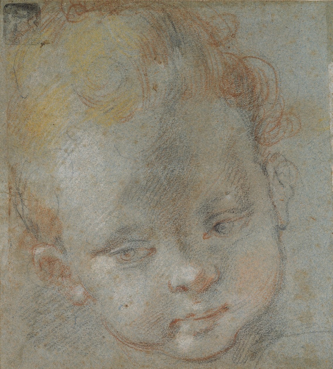 Head of a Child, sent 1500-tal av Federico Barocci