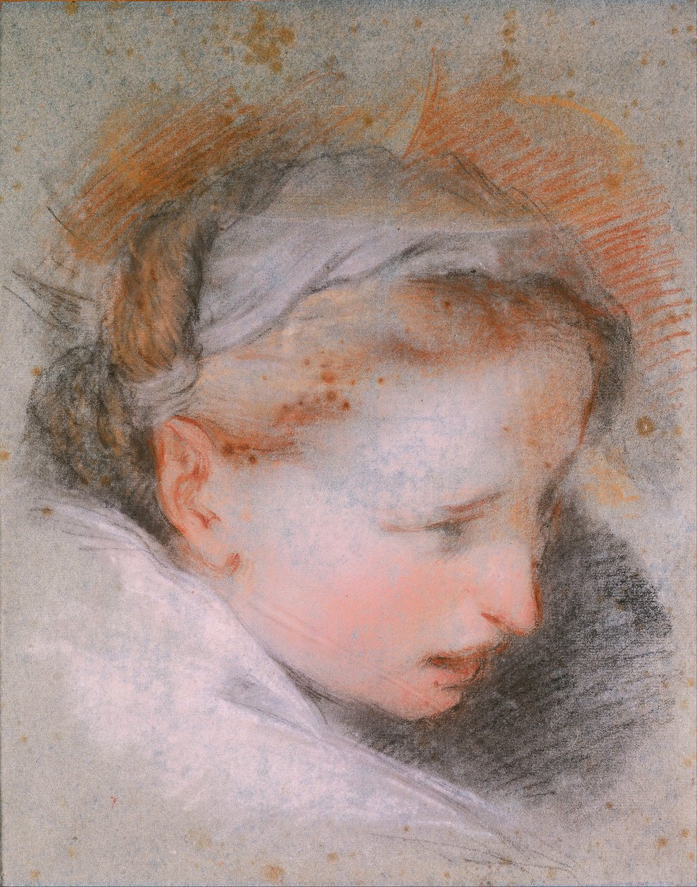 Huvud av en kvinna av Federico Barocci