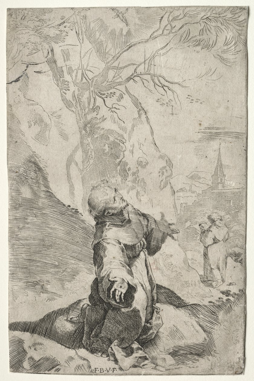St Francis tar emot Stigmata av Federico Barocci